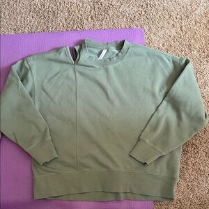 Zara Sage Green Crewneck Sweater